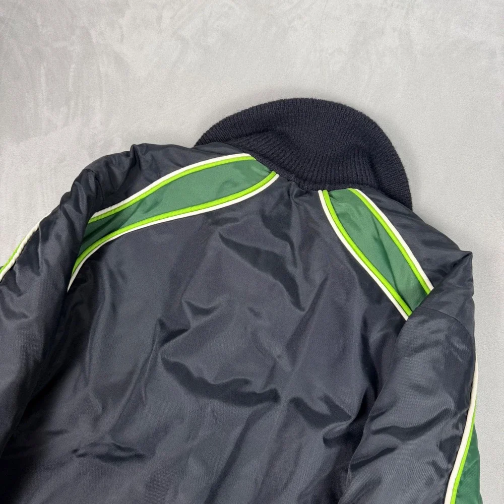 90s Mens Arcticwear Vintage Snowmobile Racing Jacket Green Black Size M